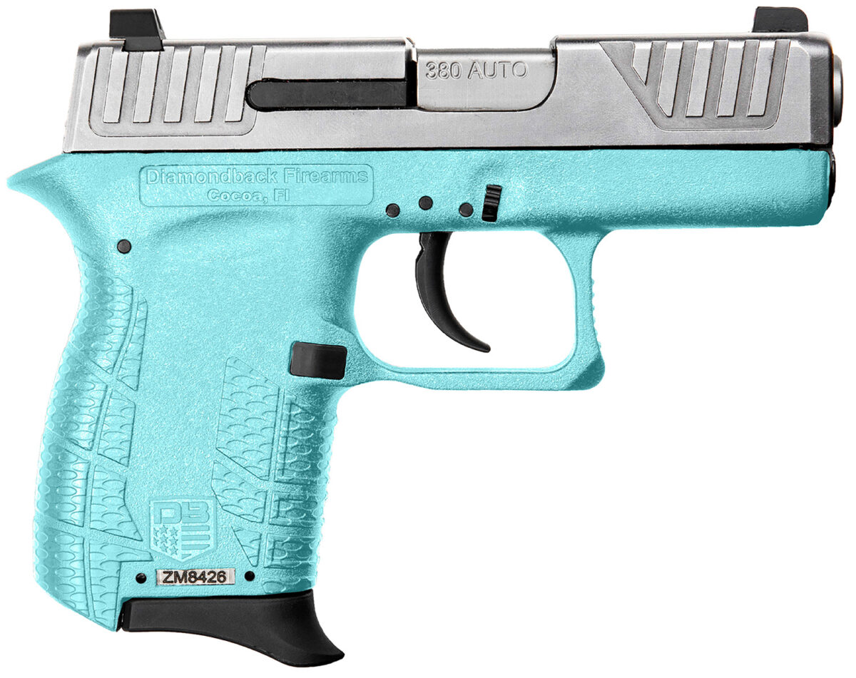 Diamondback DB0100E092 DB380 Gen4 Micro-Compact Frame 380 ACP 6+1, 2.80" Stainless Steel Barrel, Nickel Boron Serrated Stainless Steel Slide, Mint Polymer Frame w/Beavertail & Grip 1 150375