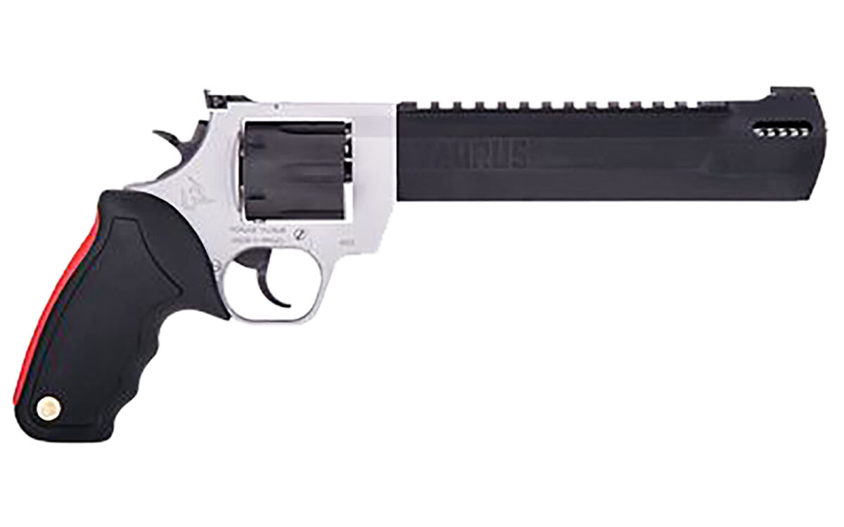 Taurus 2500105RH Raging Hunter Large Frame 500 S&W Mag 5rd 10" Matte Black Ported/Target Crown Barrel, Matte Black Cylinder, Matte Stainless Steel Frame, Black Rubber Grip 1 150923