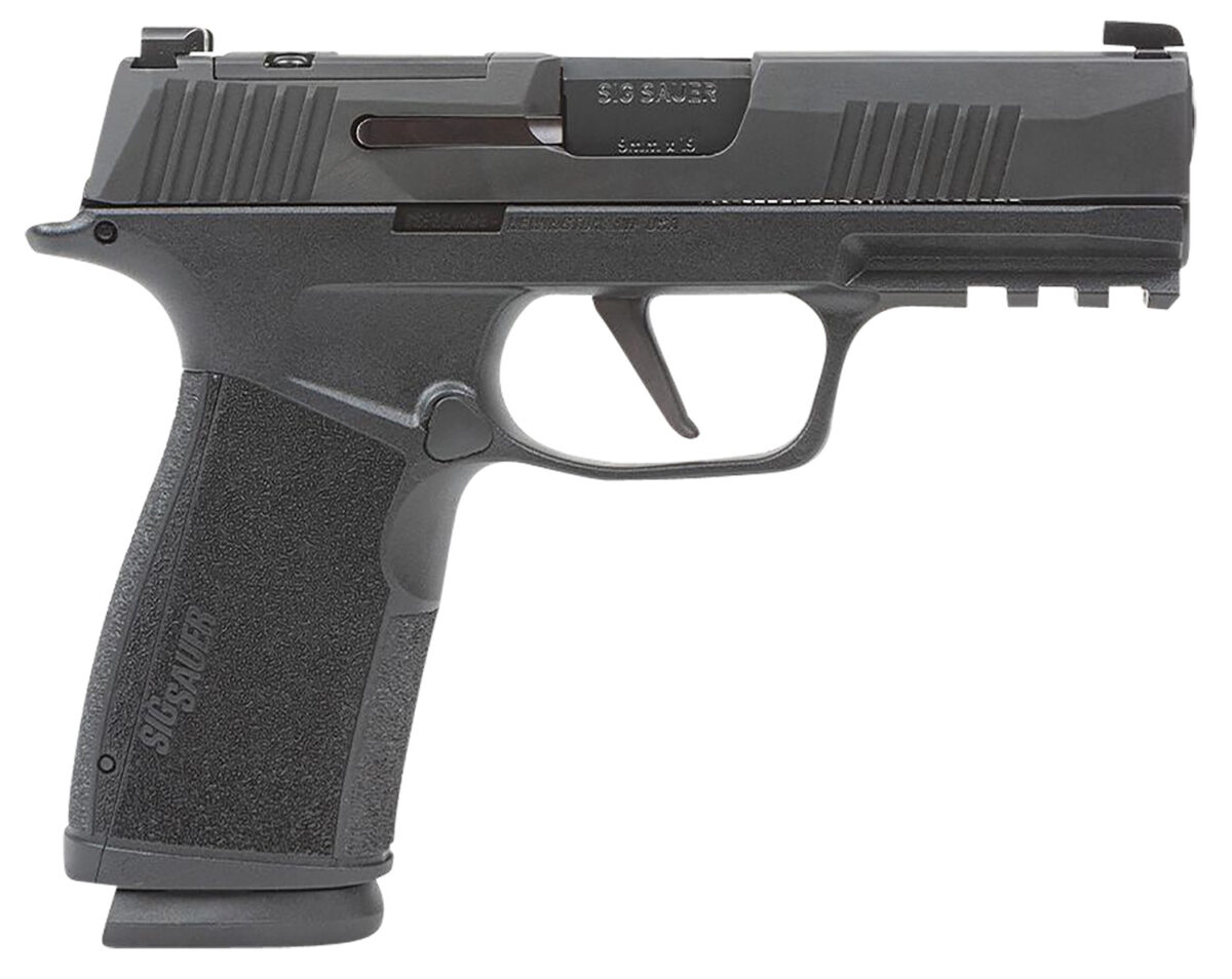 Sig Sauer 365XCA9BXR3 P365-XMACRO Compact 9mm Luger 17+1 3.70" Black Barrel, Black Nitron Optic Ready/Serrated Slide & Frame w/Picatinny Rail, Black Polymer w/Interchangeable Backstrap Grip 1 156309