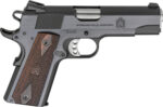 Springfield Armory PX9418 1911 Garrison 45 ACP 7+1 4.25" Stainless Match Grade Barrel, Blued Serrated Carbon Steel Slide & Frame w/Beavertail, Thinline Wood Grip 2 162340