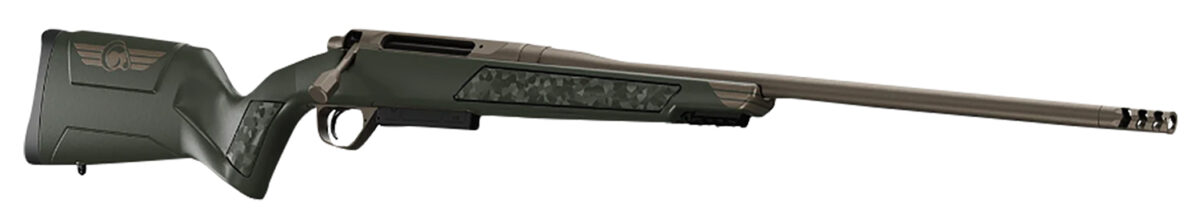 Christensen Arms 8011500600 Evoke Full Size 308 Win 4+1 20" Burnt Bronze Cerakote #4 Contour Threaded Barrel, Gray w/Bronze Logo Hybrid Hunter w/Picatinny Rail Synthetic Stock 1 164185