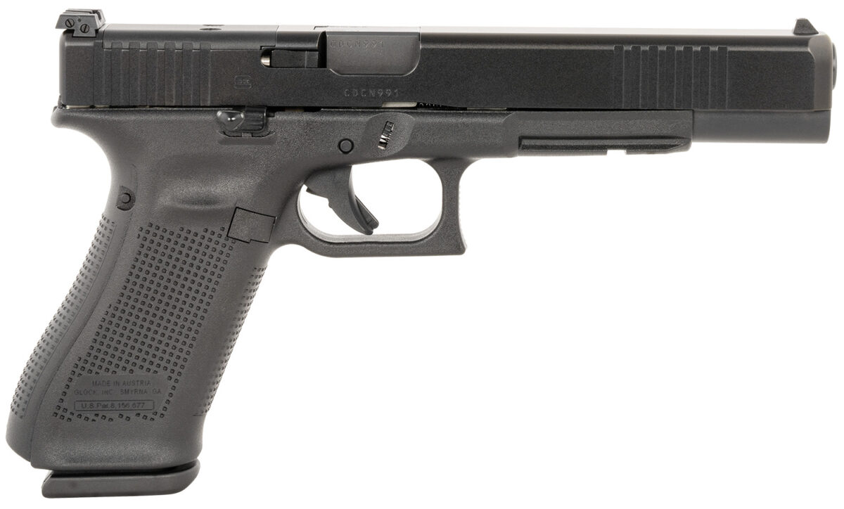 Glock PA163S103MOS G17L Gen5 MOS Full Size Frame 9mm Luger 17+1 6.02" Black Long Barrel, Black MOS Cut/Serrated Steel Slide, Black Polymer Frame w/Picatinny Rail, Black Textured Grip 1 166724