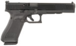 Glock PA163S103MOS G17L Gen5 MOS Full Size Frame 9mm Luger 17+1 6.02" Black Long Barrel, Black MOS Cut/Serrated Steel Slide, Black Polymer Frame w/Picatinny Rail, Black Textured Grip 2 166724