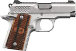 Kimber Mfg.,inc 3300109 Micro 9 Stainless Raptor 9mm 6+1 3.15" Stainless Steel Slide KimPro Silver Zebrawood with Scale Pattern and Kimber logo Grip 2 170624