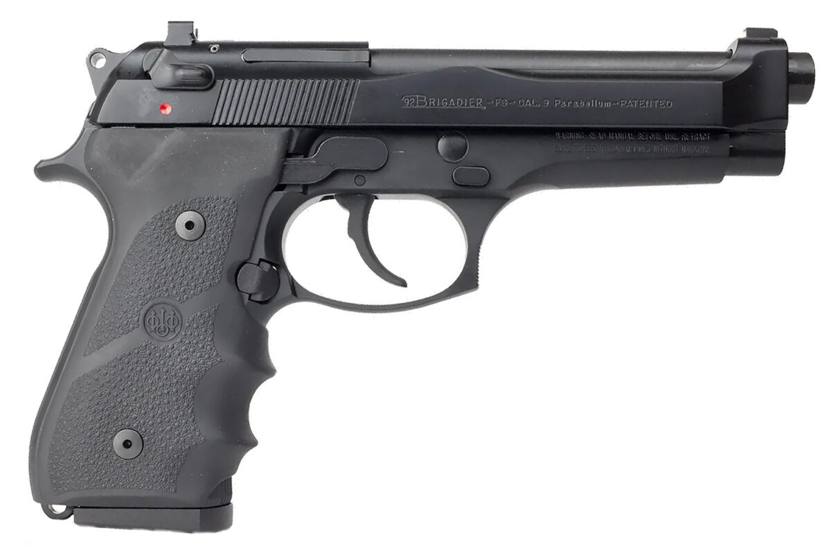 Beretta USA J92F700 92FS Brigadier 9mm Luger 10+1 4.90" Steel Barrel, Black Stainless Steel Serrated Slide, Black Aluminum Frame, Black Stippled Rubber Grip 1 184183