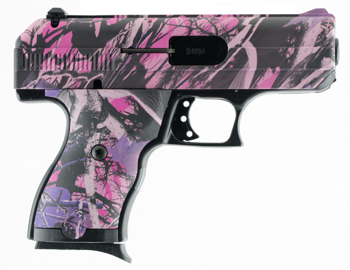 Hi-Point 916PI C9 9mm Luger 8+1, 3.50" Black Steel Barrel, Hydro-Dipped Pink Camo Serrated Steel Slide, Hydro-Dipped Pink Camo Polymer Frame & Grip 1 1961