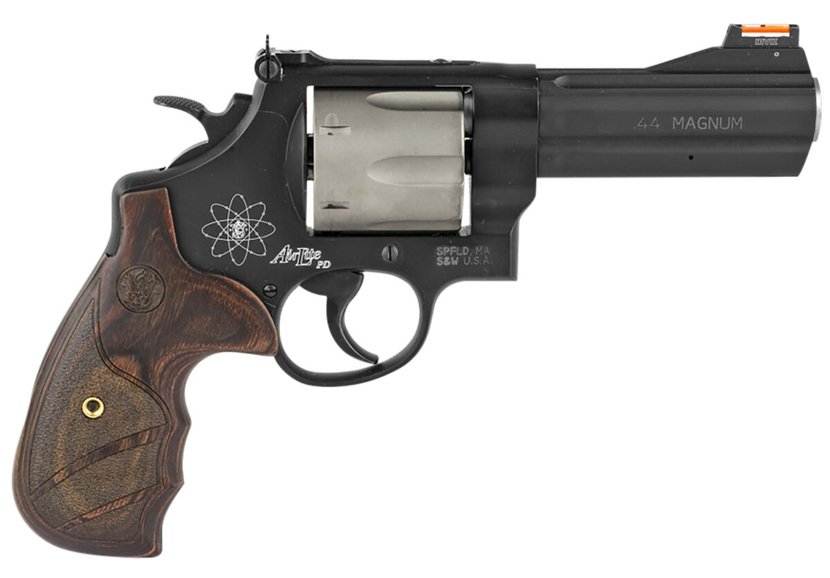 Smith & Wesson 163414 329 Personal Defense 44 Rem Mag 6rd 4.13" Black Stainless Steel Matte Black Scandium Alloy Wood Grip 1 26649