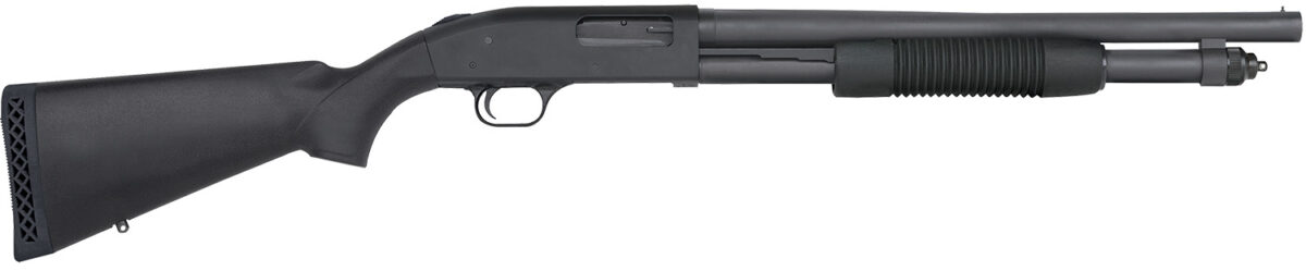 Mossberg 50778 590 Tactical 12 Gauge 6+1 3" 18.50" Cylinder Bore Barrel, Matte Blued Metal Finish, Dual Extractors, Drilled & Tapped Receiver, Synthetic Stock 1 4479