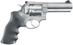 Ruger 1705 GP100 Medium Frame 357 Mag 6rd 4.20" Satin Stainless Steel Barrel, Cylinder & Frame, Hogue Monogrip, Transfer Bar Safety, Exposed Hammer 2 70258