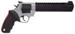 Taurus 2454085RH Raging Hunter 454 Casull 5rd 8.37" Matte Black Oxide Cylinder & Barrel Matte Stainless Steel Frame Black Rubber with Integrated Red Cushion Insert Grip 2 112917
