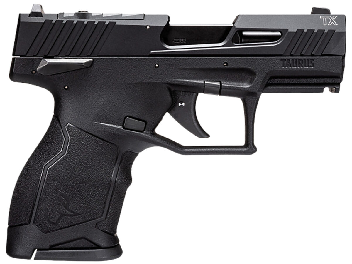 Taurus 1TX2213110 TX22C Compact 22 LR 10+1 3.60" Matte Black Steel Barrel, Black Hard Coat Anodized Serrated Aluminum Slide, Black Polymer Frame w/Picatinny Rail Black Polymer Grips 1 150719