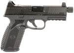 FN 66101375 510 Tactical Full Size Frame 10mm Auto 22+1, 4.71" Black Target Crown Steel Barrel, Black PVD Optic Cut/Serrated Steel Slide & Polymer Frame w/Picatinny Rail, Ambidextrous 2 151363