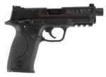 Smith & Wesson 10199 M&P Compact 22 LR 3.50" Threaded Barrel 10+1, Black Polymer Frame With Picatinny Acc. Rail, Black Armornite Aluminum Slide, Ambidextrous Manual Safety 2 99828