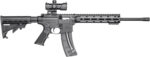 Smith & Wesson 12722 M&P15 Sport OR 22 LR 25+1 16.50" Matte Black Barrel, Optic Ready w/Red & Green Dot Optic Receiver, Black 6 Position Stock 2 112214