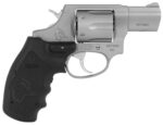 Taurus 2-856029VL 856 w/Laser Small 38 Special +P 6 Shot 2" Matte Stainless Steel Barrel, Cylinder & Frame, Black Finger Grooved Rubber Grip, Viridian Laser Transfer Bar Safety, Exposed Hammer 2 112695