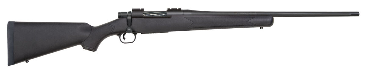 Mossberg 28085 Patriot Full Size 350 Legend 4+1 22" Matte Blued Fluted Barrel, Drilled & Tapped Matte Blued Stainless Steel Receiver, Black Fixed Synthetic Stock, Right Hand 1 116161