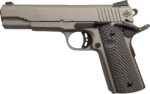 Rock Island 56419 Rock Standard FS *CA Compliant 45 ACP Caliber with 5" Barrel, 8+1 Capacity, Overall Gun Metal Gray Cerakote Finish Steel, Beavertail Frame, Serrated Slide & Black G10 Grip 2 119662