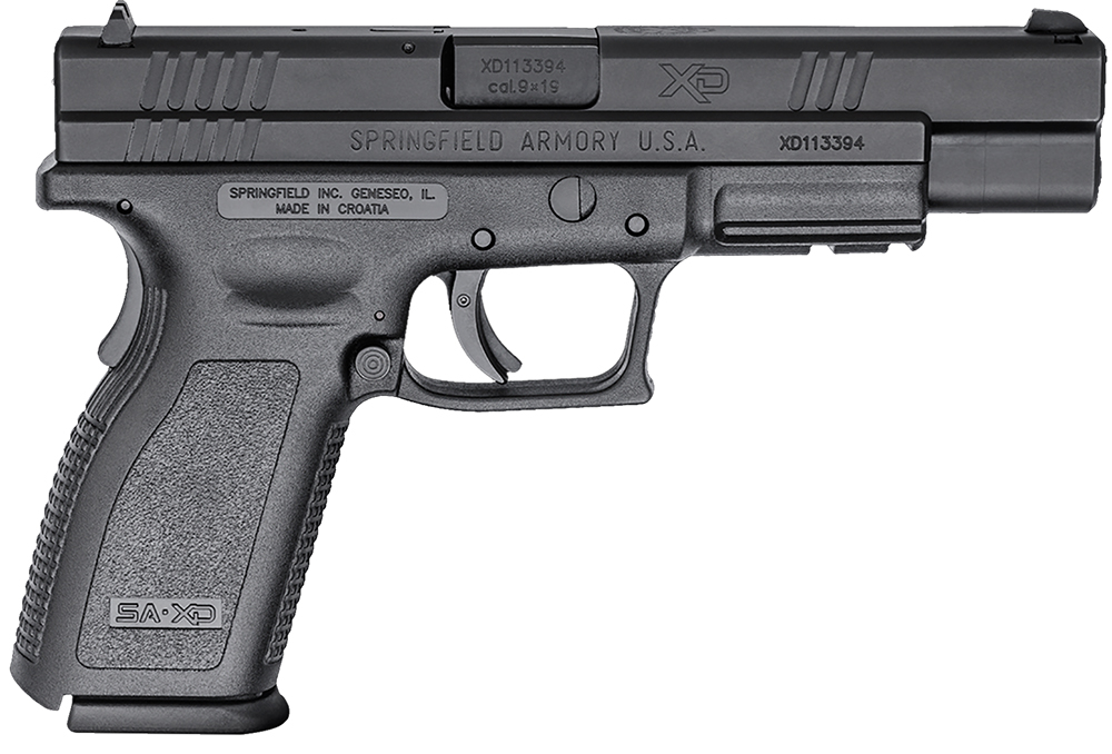 Springfield Armory XD9401 XD Tactical *CA Compliant 9mm Luger 10+1, 5" Black Melonite Steel Barrel, Black Melonite Long/Serrated Steel Slide, Black Polymer Frame w/Picatinny Rail 1 12554