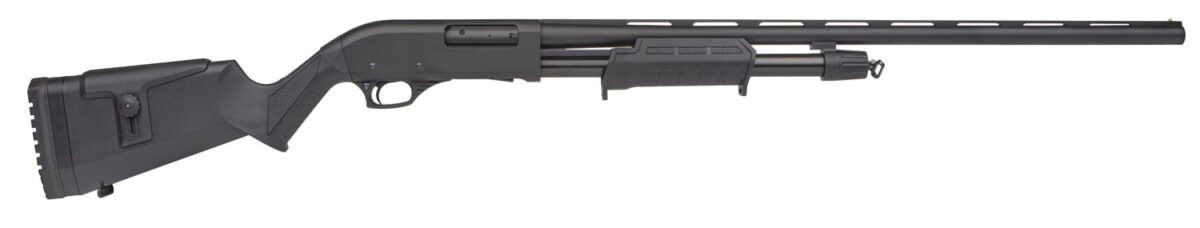 Rock Island PA12H28 All Generations 12 Gauge 3" 5+1 28" Black Anodized Contoured/Smooth Bore/Vent Rib Barrel, Black Fixed w/Adjustable Cheek Rest Stock 1 126385