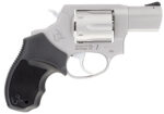 Taurus 2-85629 856 *CA Compliant Small 38 Special +P 6 Shot 2" Matte Stainless Steel Barrel, Cylinder & Frame, Black Finger Grooved Rubber Grip, Transfer Bar Safety, Exposed Hammer 2 129117