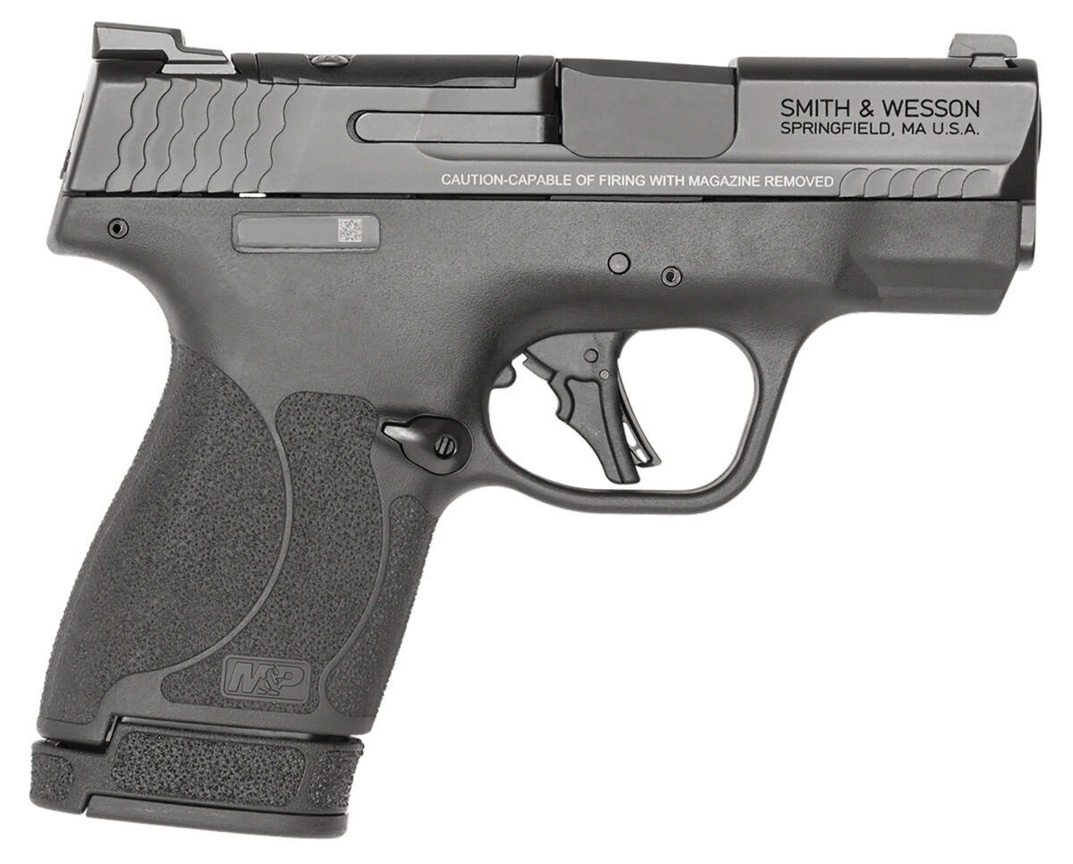 Smith & Wesson 13536 M&P Shield Plus Micro-Compact Frame 9mm Luger 10+1/13+1, 3.10" Black Armornite Steel Barrel & Optic Cut/Serrated Stainless Steel Slide, Matte Black Polymer Frame, Thumb Safety 1 140390