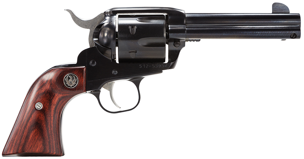 Ruger 5102 Vaquero Medium Frame 45 Colt (Long Colt) 6rd 4.62" Blued Steel Barrel, Cylinder & Frame, Hardwood Grip, Transfer Bar Safety, Exposed Hammer 1 14323