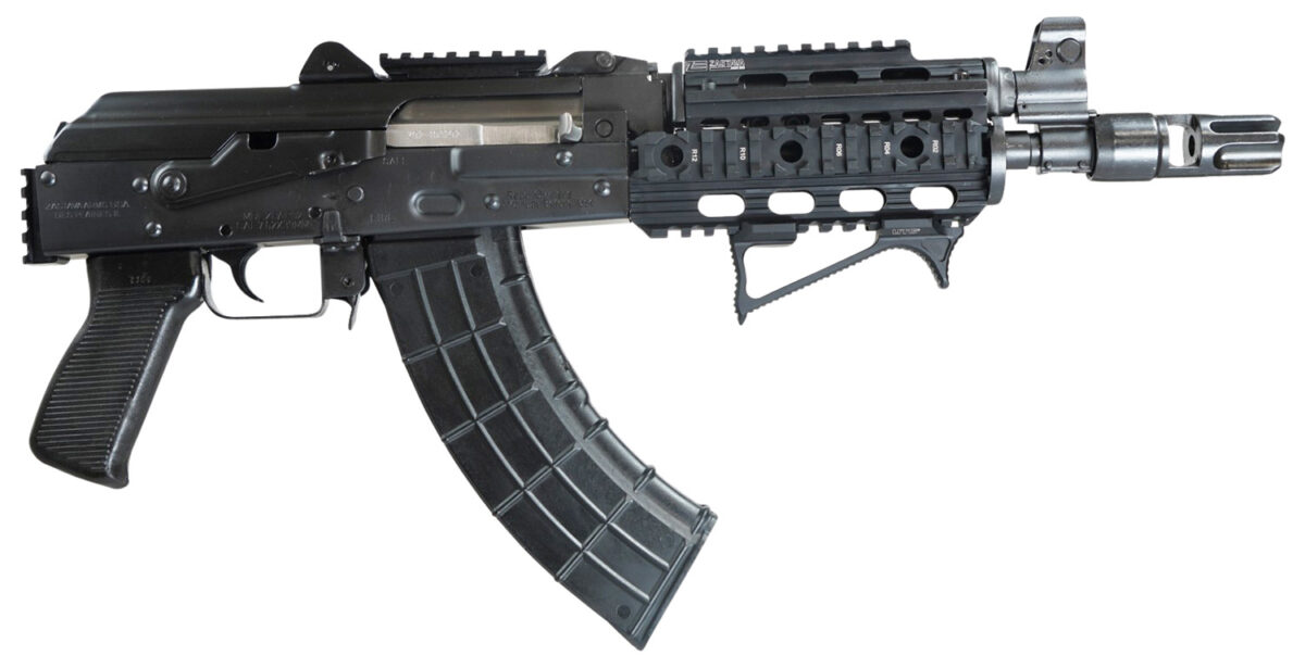 Zastava Arms Usa ZP92762PATM ZPAP 92 7.62x39mm 30+1 10" Black, Polymer Grip, Picatinny Quad Rail, Stock Adapter, Night Muzzle Brake 1 149511