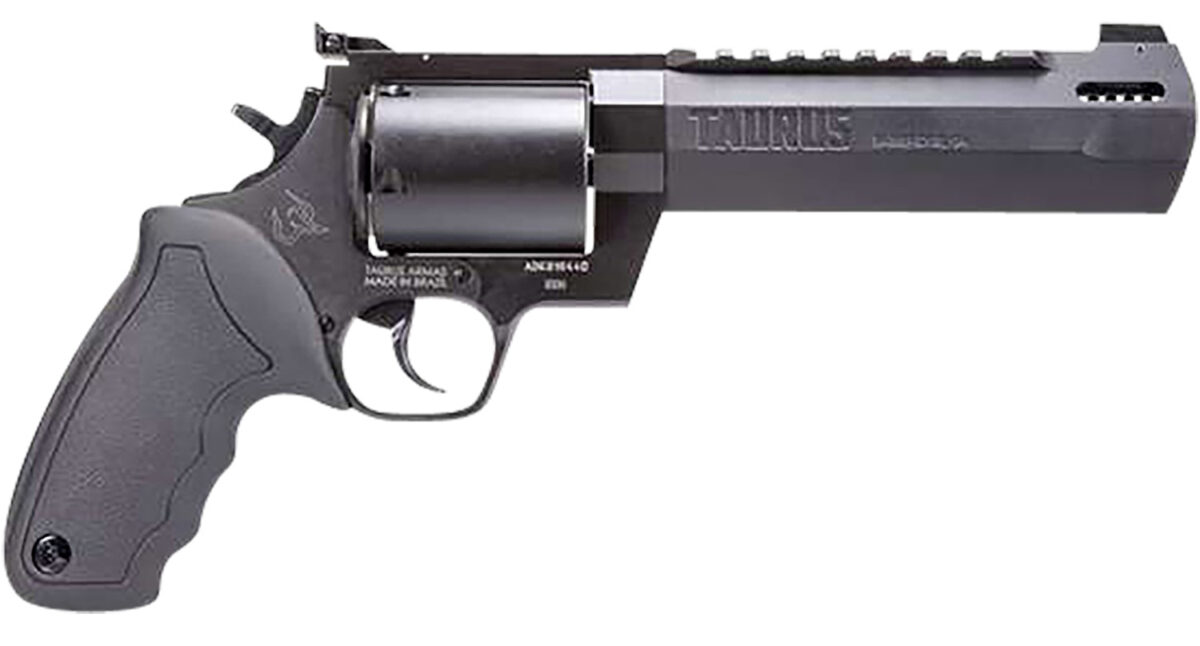 Taurus 2500061RH Raging Hunter Large Frame 500 S&W Mag 5rd 6.75" Black Ported/Target Crown Barrel, Matte Black Oxide Cylinder, Black Steel Frame Black Rubber Grip 1 150918