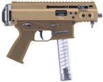 B&T Firearms BT36045CT APC9K Pro 9mm Luger 30+1 4.30" Black Threaded Barrel, M-LOK Handguard, Coyote Tan Aluminum Picatinny Rail Receiver, Coyote Tan Polymer Grips, Ambidextrous 2 153825