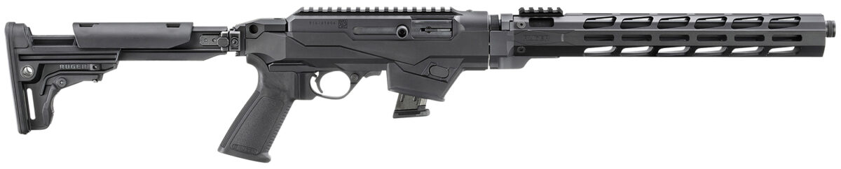 Ruger 19141 PC Carbine *State Compliant 9mm Luger 10+1 16.12" Threaded/Fluted Barrel, Black, Reversible Folding Stock, M-LOK Handguard, Optics Mount 1 161157