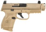 FN 66101795 509C MRD Compact W/ Compensator Frame 9mm Luger 10+1 Black Flat Dark Earth PVD Flat Dark Earth 2 162152