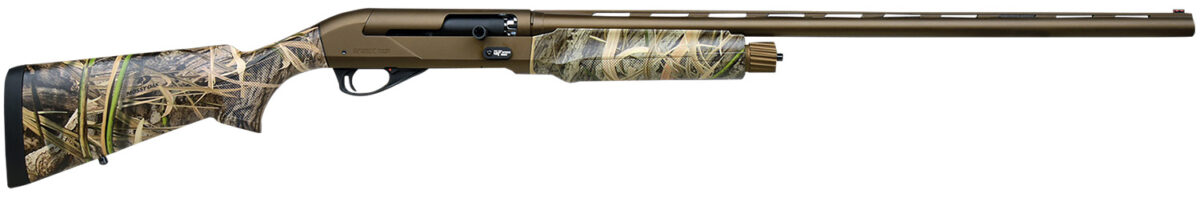 Gforce Arms GFTWO1228MO2 Two 12 Gauge Semi-Auto 3" 28" Bronze Cerakote Vent Rib Barrel, Bronze Cerakote Receiver, Adj Shim Mossy Oak Habitat Synthetic Stock 1 172401