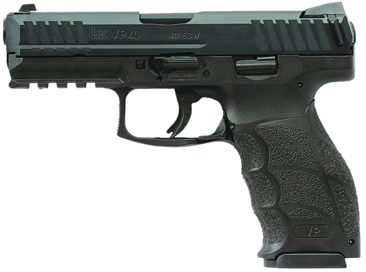 HK 81001160 VP40 40 S&W 13+1 4.09" Black Steel Barrel, Black Cerakote Serrated Steel Slide, Black Polymer Frame w/Picatinny Rail, Black Interchangeable Backstrap Grip 1 172683