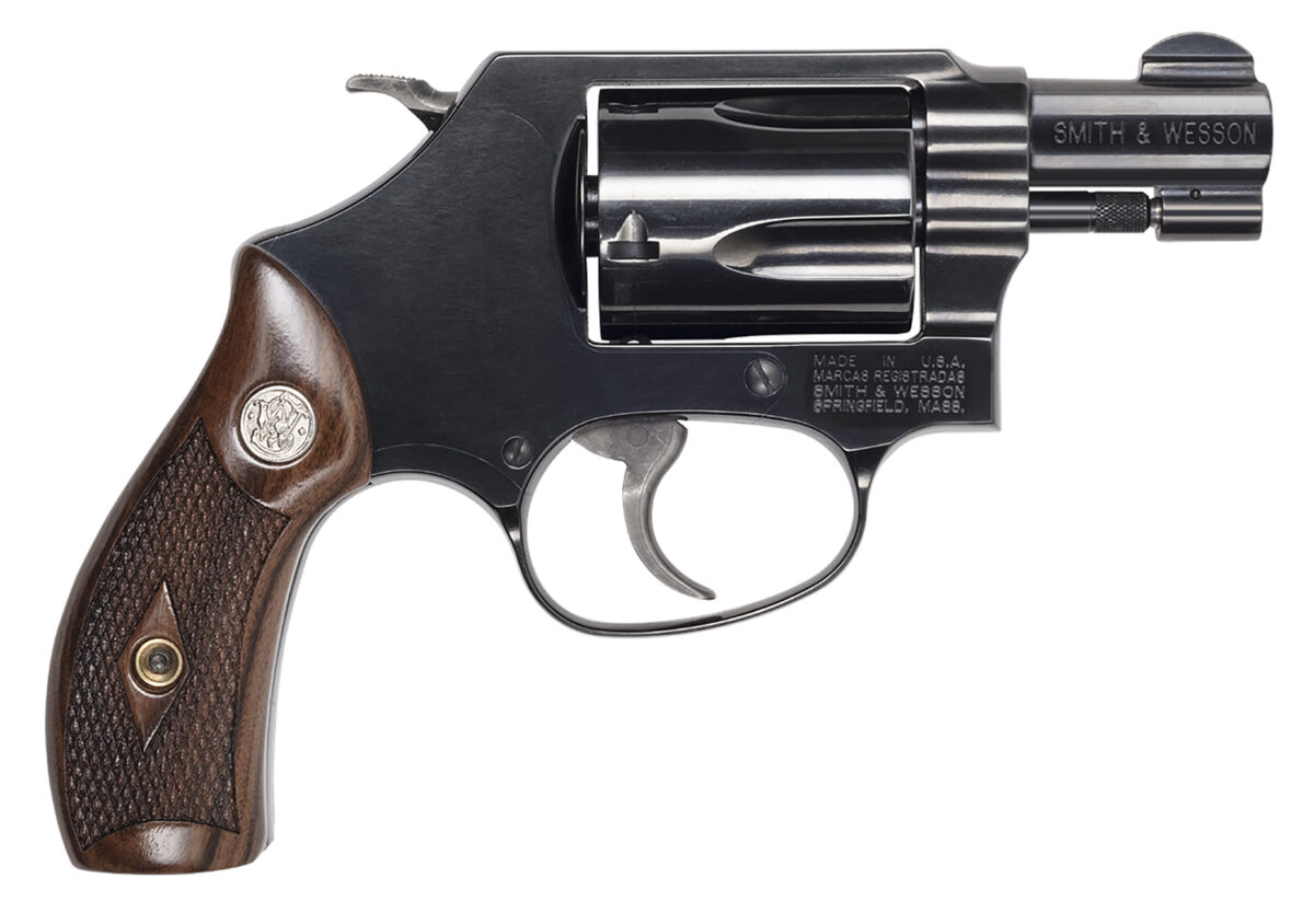 Smith & Wesson 14076 Model 36 J-Frame 38 Special +P 5 Shot 1.88" Blued Carbon Steel Barrel, Blued Cylinder, Blued Carbon Steel Frame, Checkered Wood Grip, No Safety, Exposed Hammer 1 175915