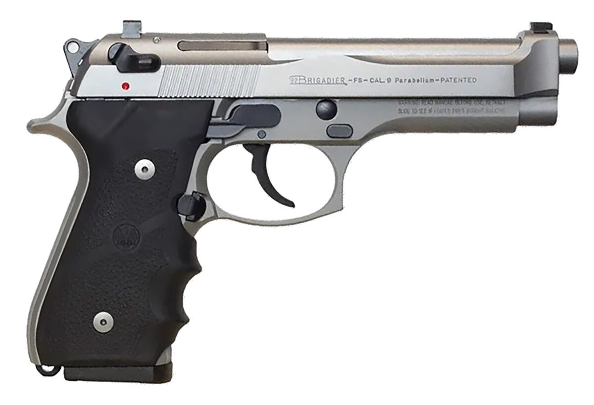 Beretta USA J92F560M 92FS Inox Full Size Frame 9mm Luger 15+1 4.90" Satin Steel Barrel, Satin Stainless Steel Serrated Slide, Satin Anodized Aluminum Frame, Black Stippled Rubber Grip 1 184184