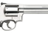 Smith & Wesson 150855 Model 686 Plus 38 S&W Spl +P, 357 Mag 7rd 7" Stainless Steel Barrel & Cylinder Satin Stainless Steel Frame with Black & Silver Custom Wood Grip & Red Ramp Front Sight 2 23986