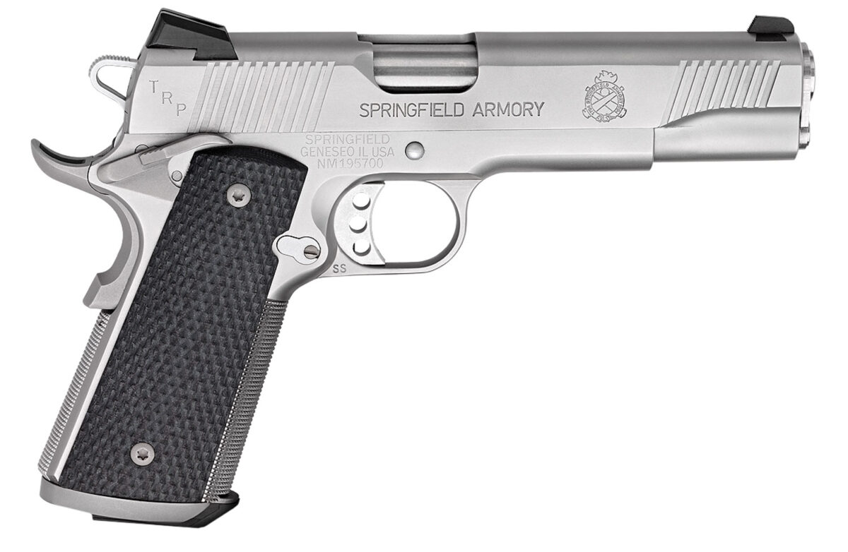Springfield Armory PC9107LCA18 1911 TRP *CA Compliant 45 ACP 7+1, 5" Match Grade Steel Steel Barrel, Serrated Slide & Frame w/Beavertail, Black G10 Grip 1 24324