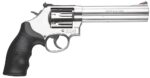 Smith & Wesson 164198 Model 686 Plus 357 Mag or 38 S&W Spl +P Stainless Steel 6" Barrel & 7rd Cylinder, Satin Stainless Steel L-Frame, Red Ramp Front/White Outline Rear Sights, Internal Lock 2 26267