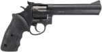 Taurus 2-660061 66 Medium 357 Mag/38 Special +P 7 Shot 6" Matte Black Oxide Alloy Steel Barrel, Cylinder & Frame, Black Finger Grooved Rubber Grip, Transfer Bar Safety, Exposed Hammer 2 31301