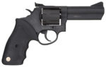 Taurus 2-660041 66 Medium 357 Mag/38 Special +P 7 Shot 4" Matte Black Oxide Ally Steel Barrel, Cylinder & Frame, Black Finger Grooved Rubber Grip, Transfer Bar Safety, Exposed Hammer 2 31302