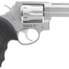 Taurus 2-650049 65 Medium 357 Mag/38 Special +P 6 Shot 4" Matte Stainless Steel Barrel, Cylinder Matte & Frame, Black Finger Grooved Rubber Grip, Transfer Bar Safety, Exposed Hammer 2 31456