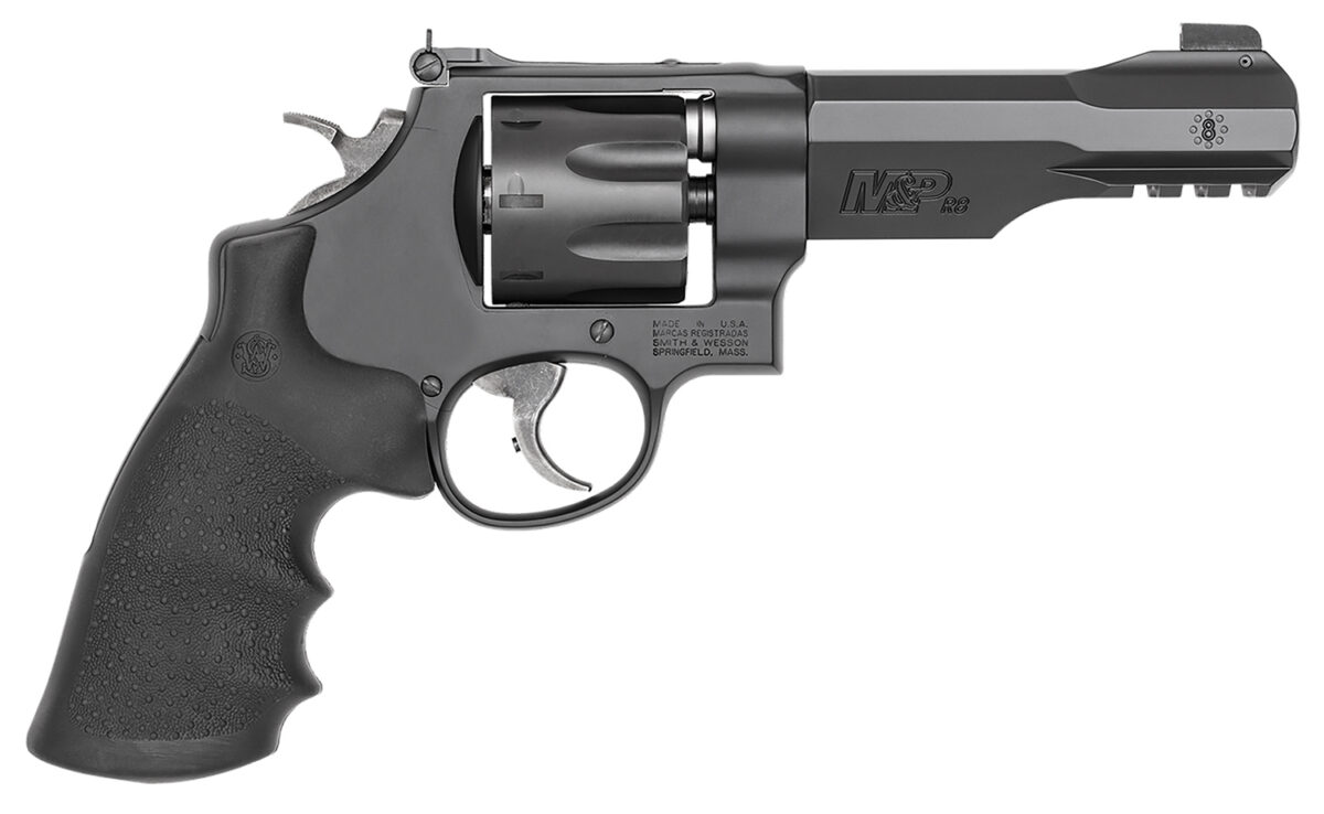 Smith & Wesson 170292 M&P Performance Center R8 357 Mag Or 38 S&W Spl +P 5" Black Barrel With Picatinny Acc. Rail, 8rd Black Cylinder, Black Scandium Alloy N-Frame, Synthetic Grip 1 39982