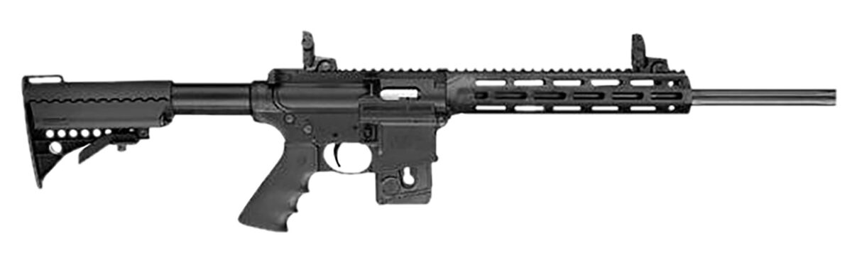 Smith & Wesson 10206 M&P15-22 Sport *CA,CO,MD Compliant 22 LR Caliber with 10+1 Capacity, 16.50" Barrel, Matte Black Metal Finish & 6 Position CAR Black Synthetic Stock Right Hand 1 5259