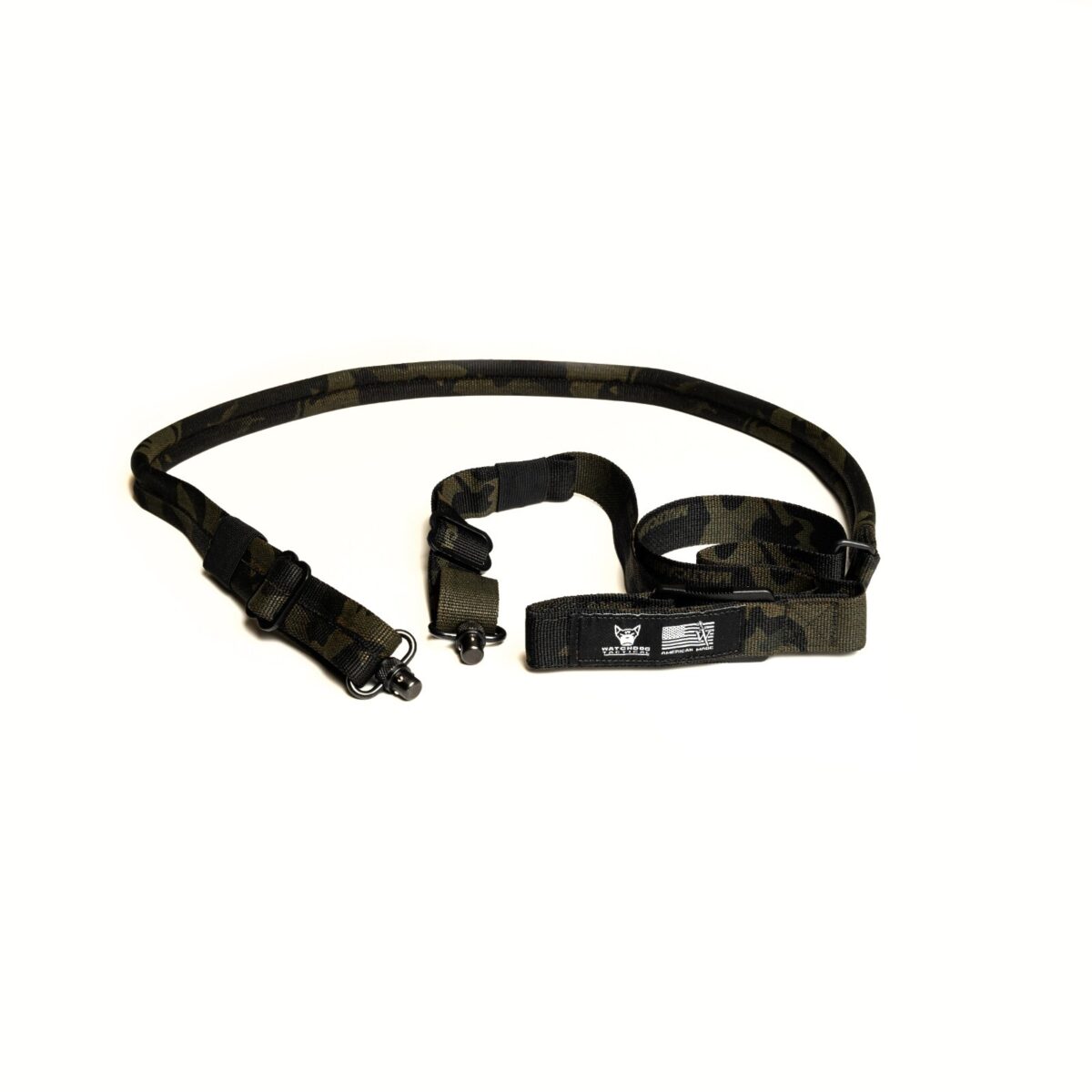 Watchdog Minimalist Padded Nylon Gun Sling w/ QD swivel hooks - Black Multicam 1 57 227