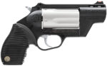 Taurus 2441029TCPLY Judge Public Defender 45 Colt (LC) Caliber or 2.50" 410 Gauge 5 Shot 2.50" Black Finish Barrel, Matte Stainless Finish Cylinder, Black Finish Polymer Frame & Black Ribber Grip 2 62696