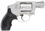 Smith & Wesson 103810 Model 642 Airweight J-Frame 38 Special +P 5 Shot 1.88" Stainless Steel Barrel, Stainless Cylinder, Stainless Aluminum Frame, Black Finger Grooved Grip, Concealed Hammer 2 70713