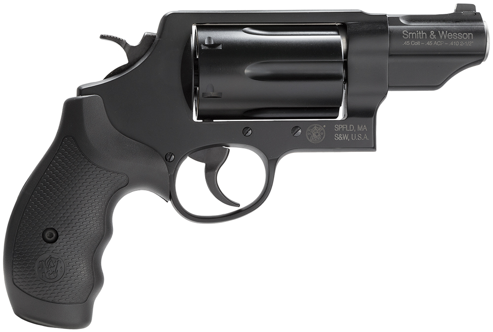 Smith & Wesson 162410 Governor *MA Compliant 45 Colt (LC) Or 2.50" 410 Gauge, 2.75" Black Barrel, 6rd Black PVD Cylinder, Black Scandium Alloy Z-Frame, Polymer Grip 1 74622