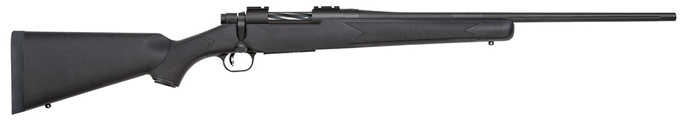 Mossberg 27843 Patriot Full Size 22-250 Rem 5+1 22" Matte Blued Fluted Barrel, Drilled & Tapped Matte Blued Stainless Steel Receiver, Black Fixed Synthetic Stock, Right Hand 1 97046