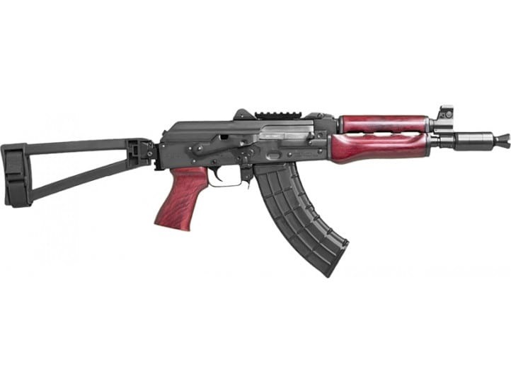 Zastava ZPAP92 AK Pistol - 7.62x39 | Serbian Red | 10" | 1x30 Mag | SBT TF 1913 Brace 1 zp92762tbsr 1