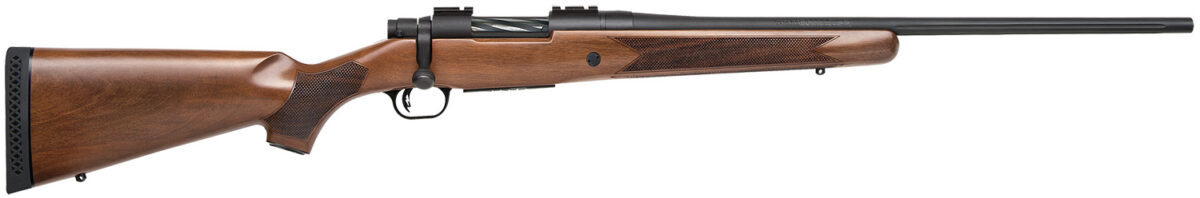 Mossberg 28026 Patriot Full Size 6.5 Creedmoor 5+1 22" Matte Blued Fluted Barrel, Drilled & Tapped Matte Blued Stainless Steel Receiver, Fixed Walnut Stock, Right Hand 1 109212